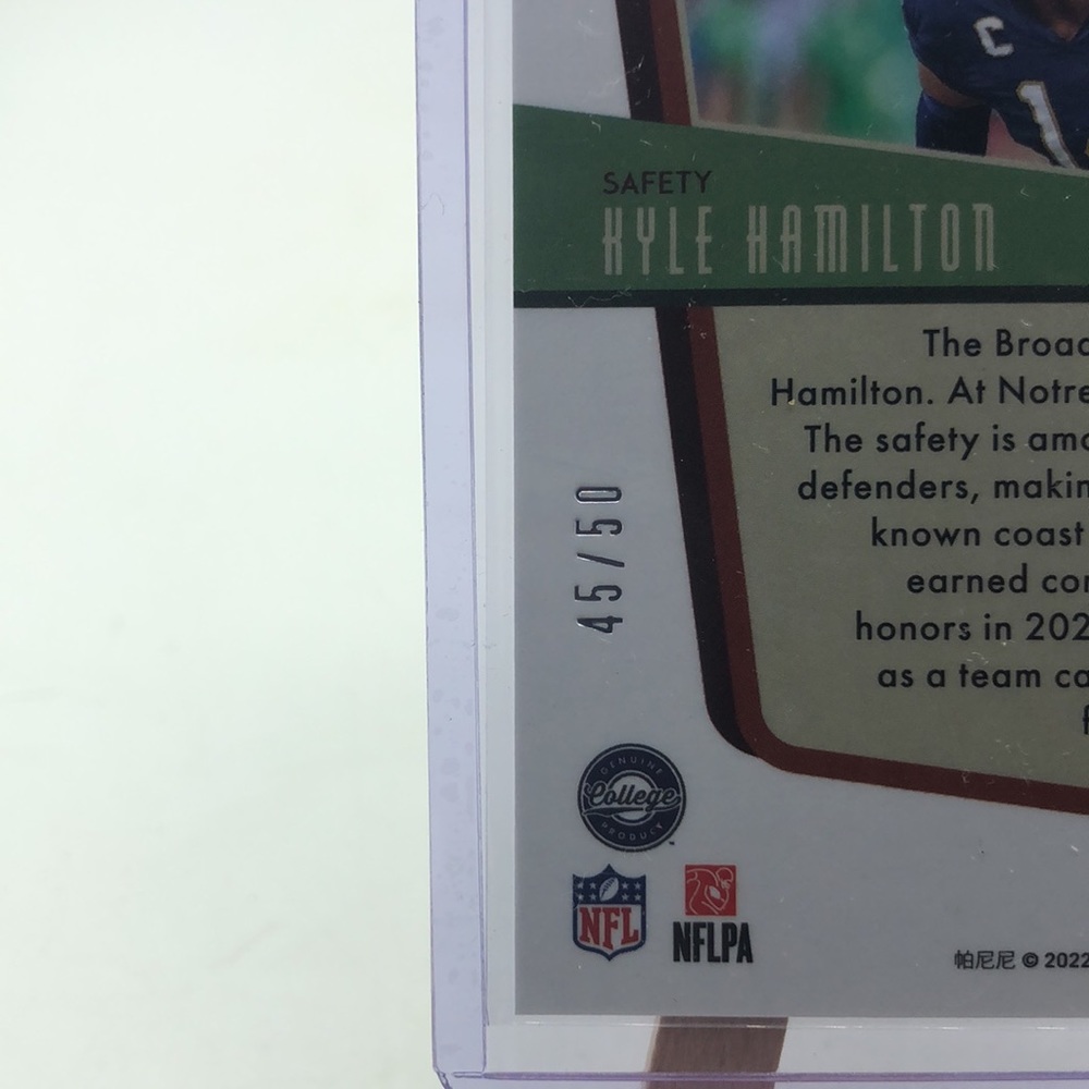 Kyle Hamilton Sticker Auto RC - Picture 3 of 3